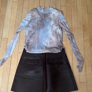 Commense Black Mini Skirt
